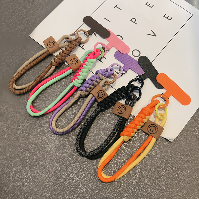 Phone Accessories For Boys - İngiliz Tarzı Kontrast Renkli Örgülü Pamuk