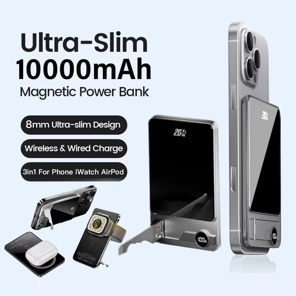 Power Bank Slim - MagSafe için 10000mAh Ultra İnce Güç