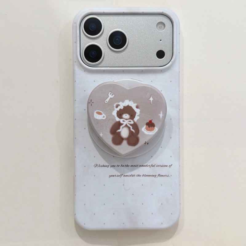 Phone Accessories Usa - Love Bear Film Manyetik Telefon Kılıfı,
