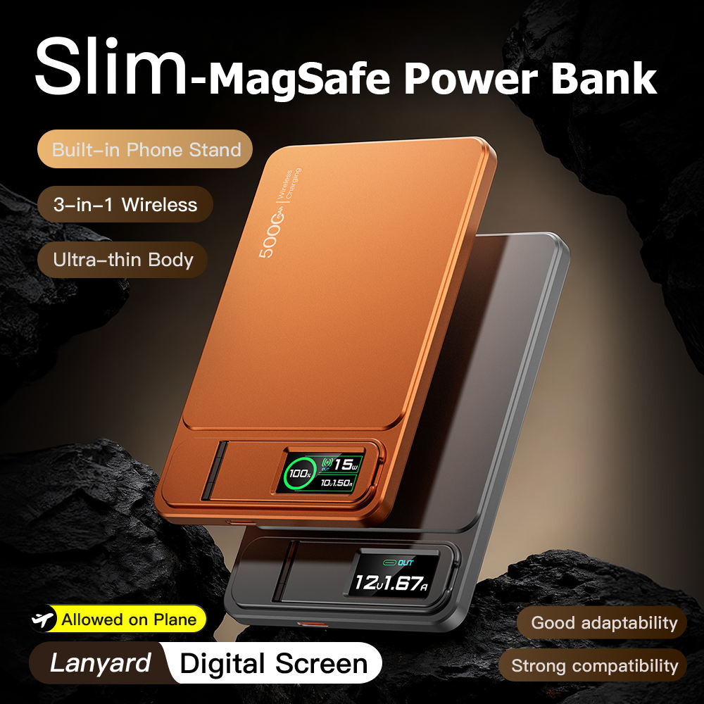 Power Bank Slim - MagSafe için 10000mAh İnce Güç Bankası,