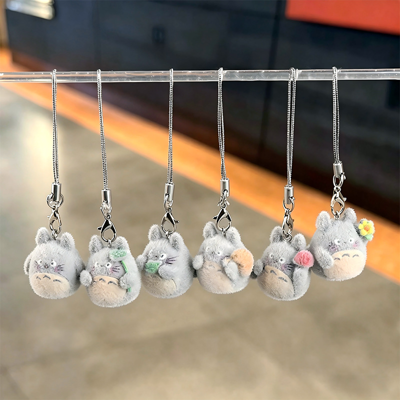 Phone Accessories Toys - Küçük, Peluş Kaplı Bebek Figürlü Anahtarlık,