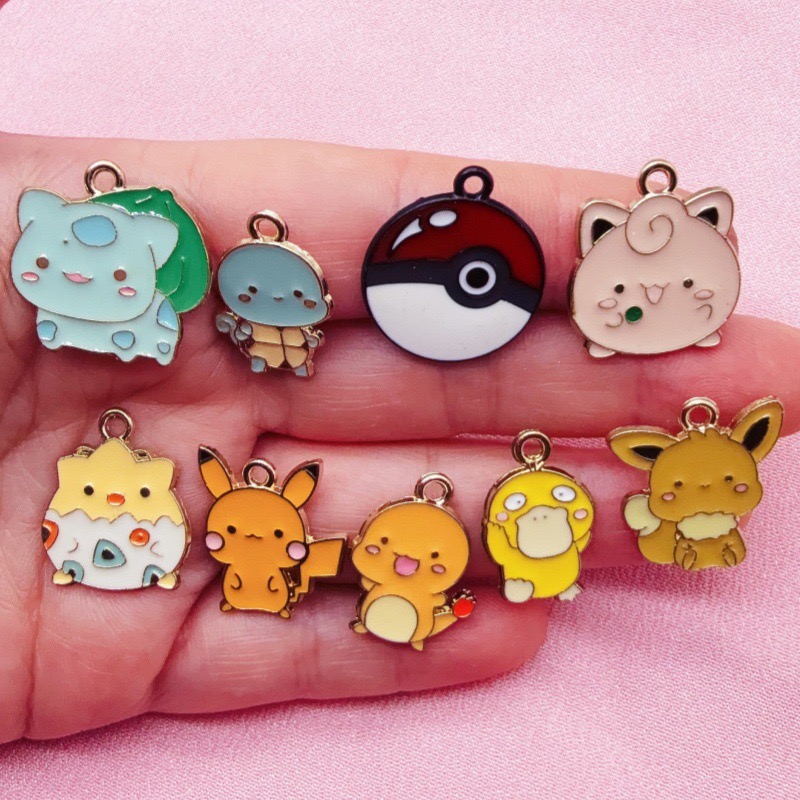 Phone Accessories Toys - 10 adet Karikatür Yağ Damlası Takı