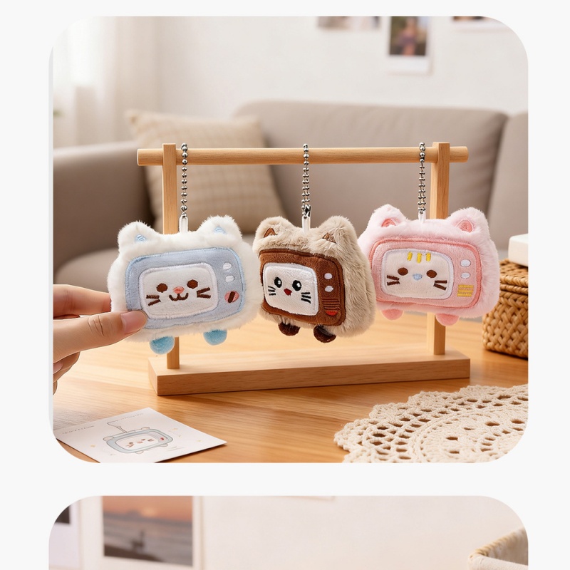 Phone Accessories Ideas - Sevimli Karikatür Anahtarlık kedi peluş Cep
