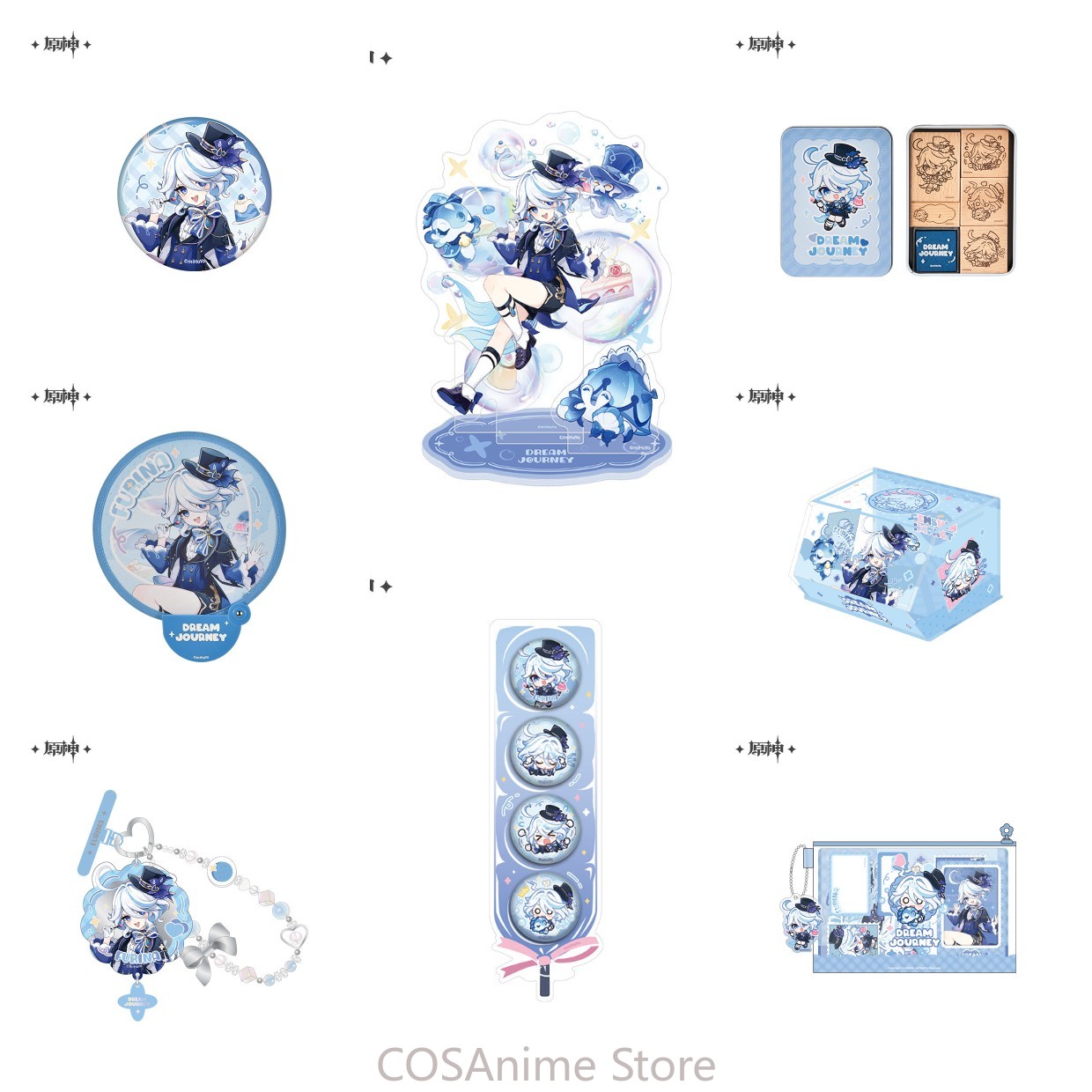 Phone Accessories China - Resmi Genshin Impact Furina Anime Cosplay