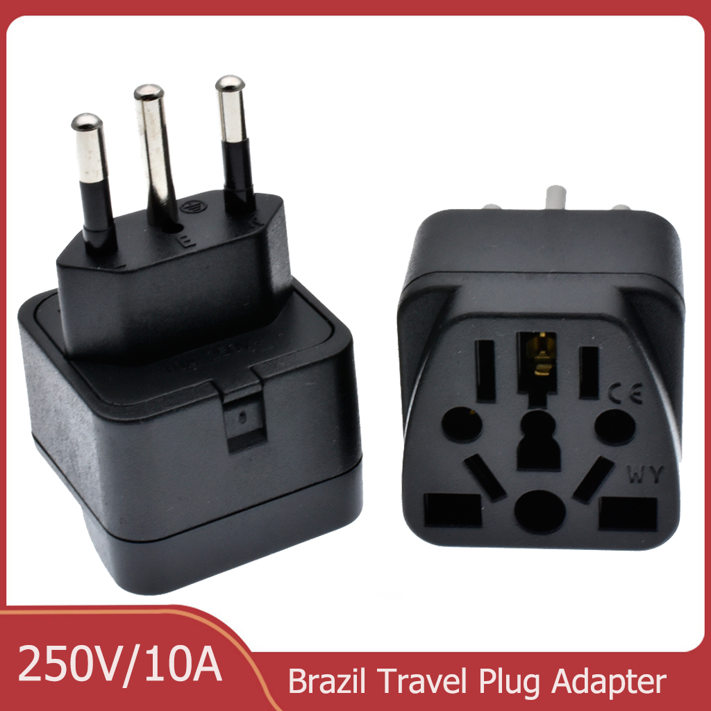 Phone Accessories Uk - Evrensel Brezilya Fiş Adaptörü 3 Pin