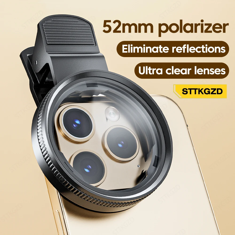 Phone Accessories Usa - Yeni 52mm CPL Cep Telefonu Lens