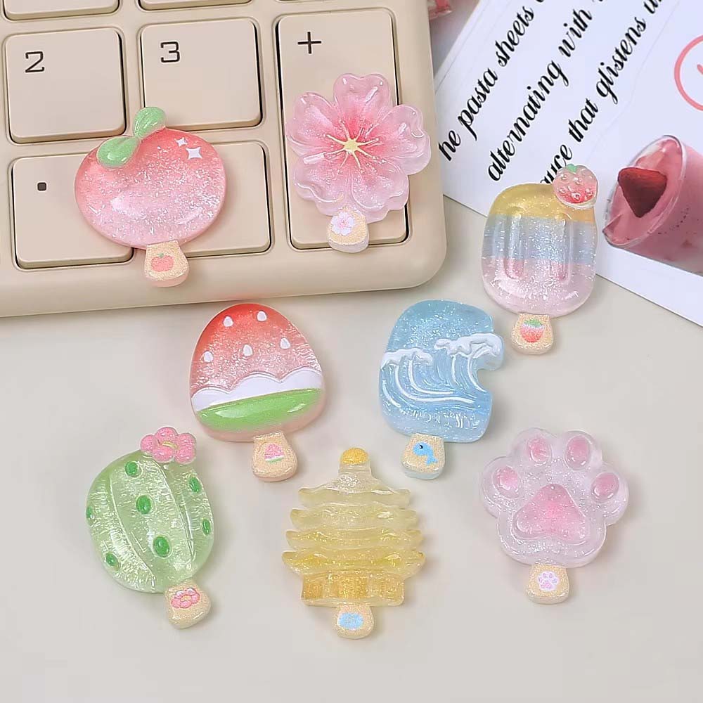 Phone Accessories For Boys - 10 adet Kawaii Şeffaf Yaz Mini