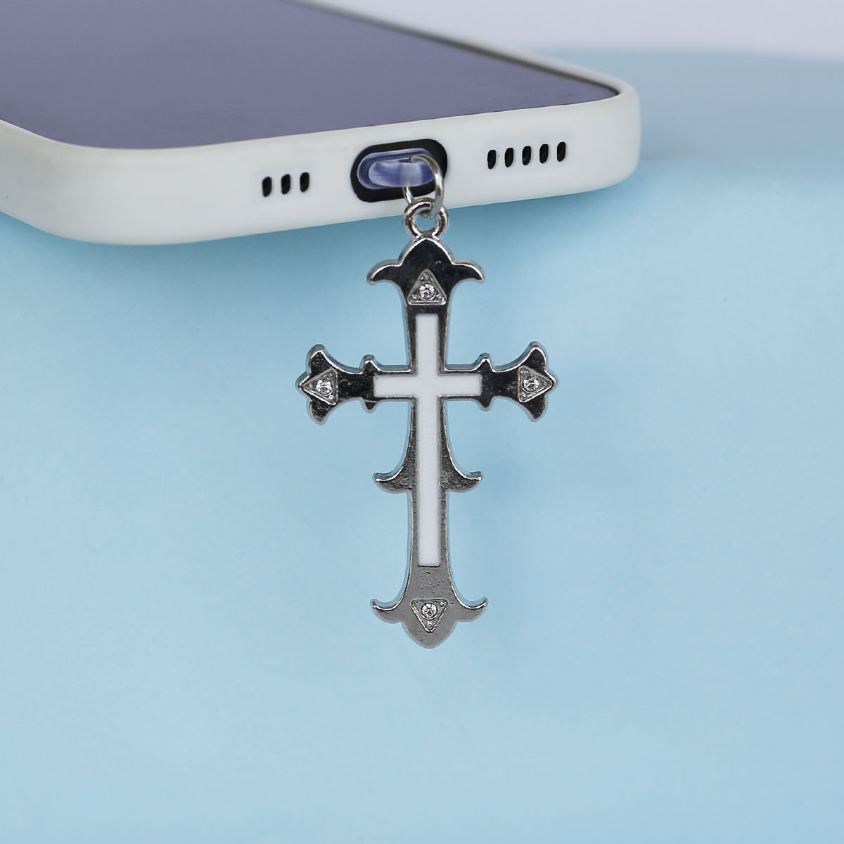 1 adet kristal taş çapraz siya - Phone Accessories For Boys incelemesi ve fiyatı