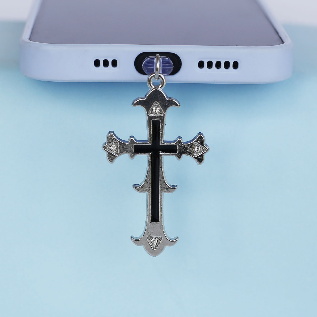 1 adet kristal taş çapraz siya - Phone Accessories For Boys incelemesi ve fiyatı