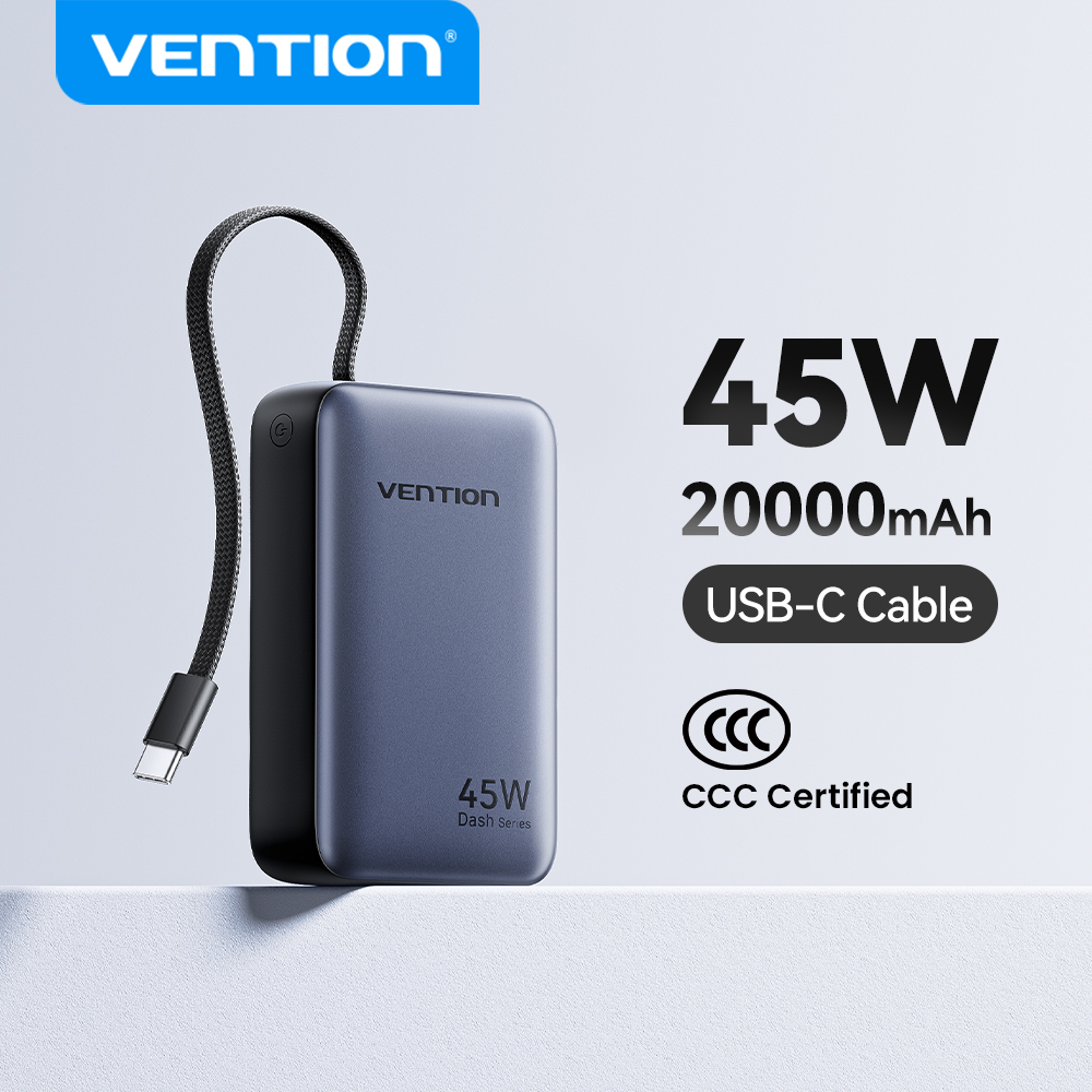 Vention CCC 45W 20000mAh Hızlı - Power Bank Slim incelemesi ve fiyatı