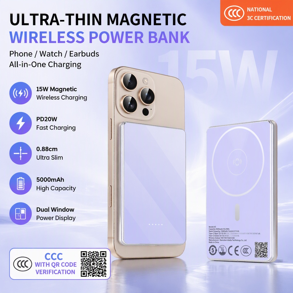 [QR kodlu CCC] 5000mAh Ultra İ - Power Bank Slim incelemesi ve fiyatı