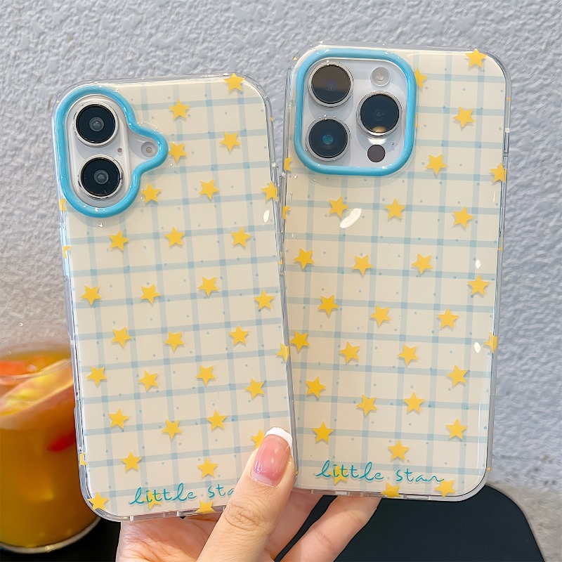 Sarı Yıldızlı Kareli Desenli T - Yellow Phone Accessories incelemesi ve fiyatı