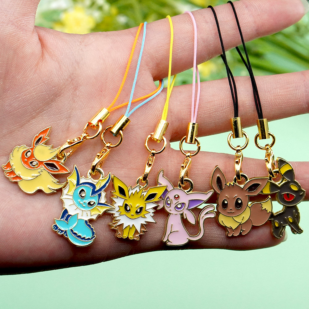 6 adet sıcak Anime Pokemon Eev - Phone Accessories China incelemesi ve fiyatı