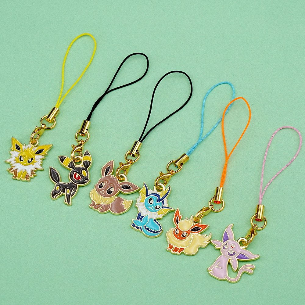 6 adet sıcak Anime Pokemon Eev - Phone Accessories China incelemesi ve fiyatı
