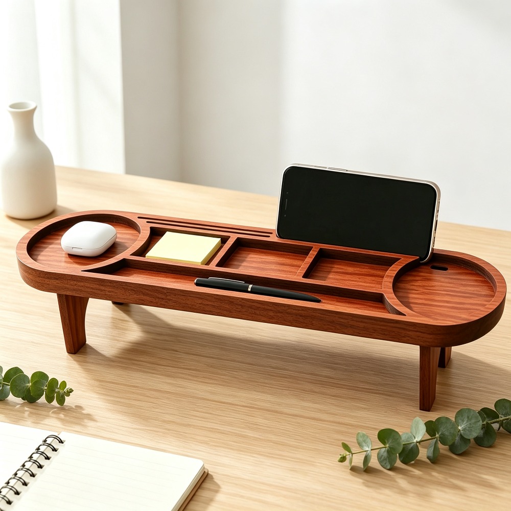 Ahşap Masa Düzenleyici, Telefo - Phone Accessories Rack incelemesi ve fiyatı
