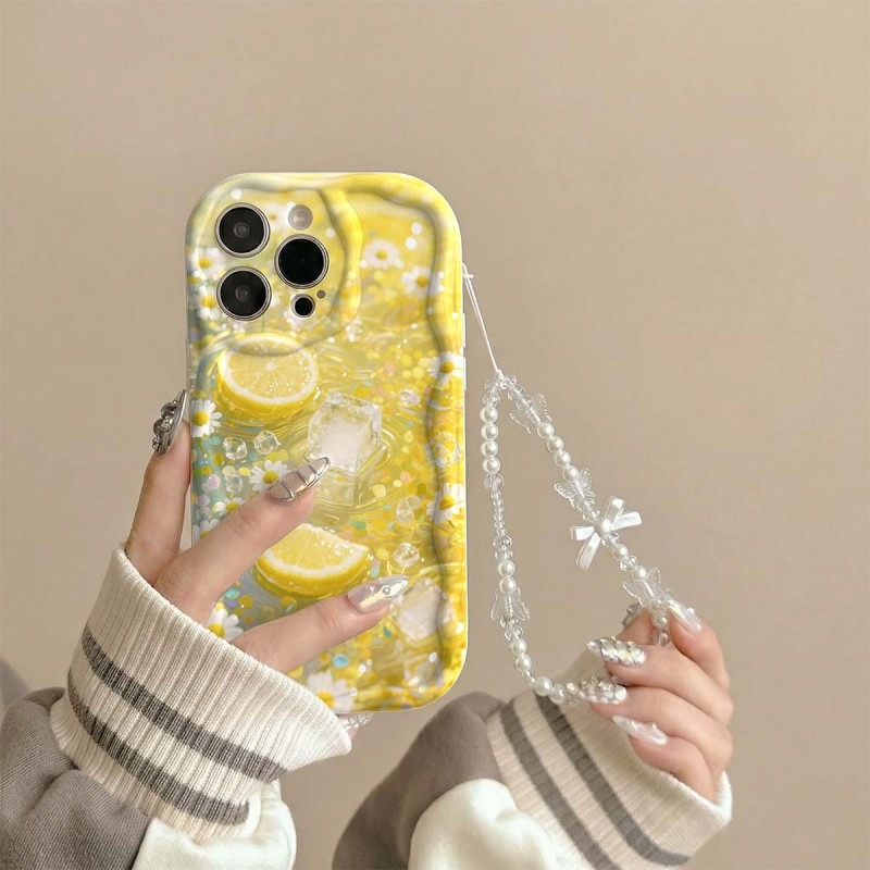 Sarı Limon Çiçeği Buz Desenli  - Yellow Phone Accessories incelemesi ve fiyatı
