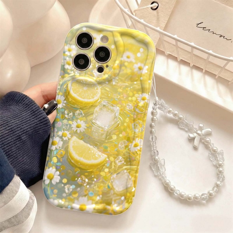 Sarı Limon Çiçeği Buz Desenli  - Yellow Phone Accessories incelemesi ve fiyatı