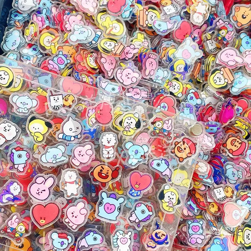 60 adet 2CM Kawaii BT21 akrili - Phone Accessories Toys incelemesi ve fiyatı