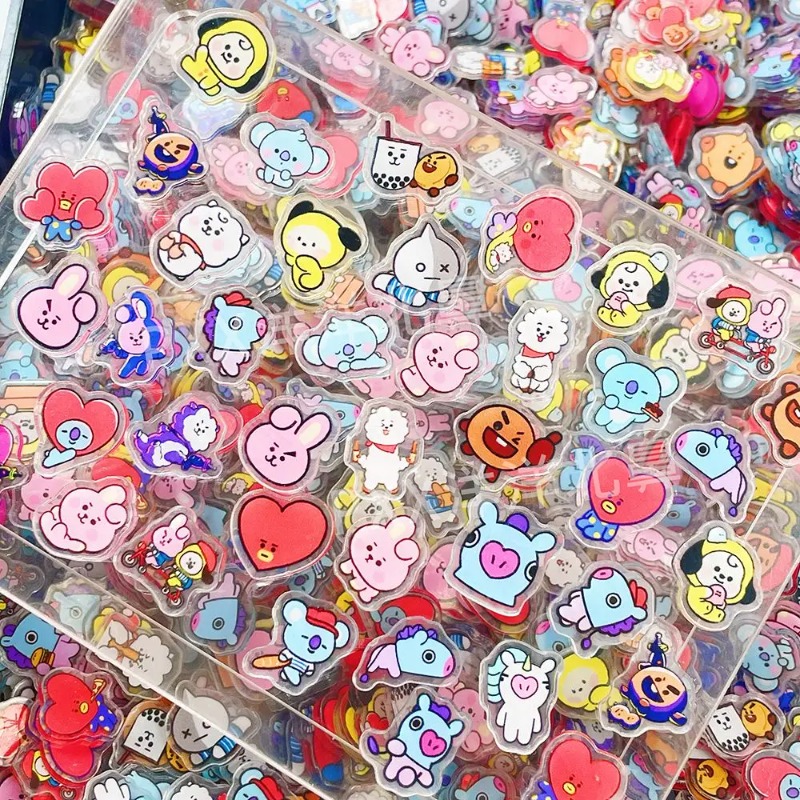 60 adet 2CM Kawaii BT21 akrili - Phone Accessories Toys incelemesi ve fiyatı