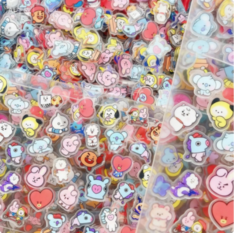 60 adet 2CM Kawaii BT21 akrili - Phone Accessories Toys incelemesi ve fiyatı